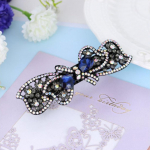 Naiste igap&auml;evane pael-kivikestega juukseklamber (Sinine) Kuubikukujuline juukseklamber