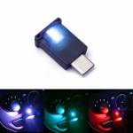 USB TYPE-C &Uuml;mbritsev Valgus, LED Atmosf&auml;&auml;rivalgus, Valgustus, 8 V&auml;rvi, Multifunktsionaalne, L&uuml;litatav, Auto Konsool,