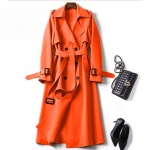 Trenchcoat Naiste Keskmine ja Pikk Uus Korea Versioon Suur Suurus V&auml;ike Jakk P&otilde;lvepikkune Jakk 3XL