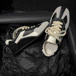 Moodsad Retro Saksa Treening Naiste tossud S&uuml;gis Uued Pehmest Nahast Mitmek&uuml;lgsed V&auml;lispordi Lamedad Jalatsid 40 must