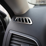 2 STYLES Auto salongi eesmise &otilde;huventiili kaitse trimmikatte kleebis Renault Koleose jaoks Samsung QM6 2016 2017 2018 tarvikud Electroplate