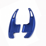 For Ford Mustang 2015 2016 2017 2018 Aluminum /carbon fiber Steering Wheel Shift Paddles Extension Shifters Gear kit sinine