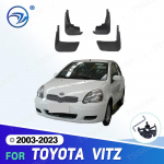 4Pcs Mud Flaps Splash Guards For Toyota Vitz 2003 04 05 06 07 08 09 -2023 Front and Rear Mudguards car accessories auto 4PCS