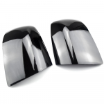 2 pieces For Ford Focus 2005-2008 Carbon black and bright black Mirror Covers Caps RearView Mirror Case With lights-1