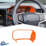 Center Dashboard trument Ring Trim Decor Cover For Ford Bronco +Orange