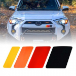 Classic Retro Style Tri-Color Stripe Decal Sticker 13inch For Toyota/Lexus, etc