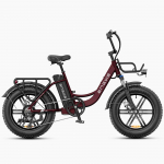 Engwe L20 Boost Elektrijalgratas 250W Mootor City Ebike T&auml;iskasvanutele 48V 13AH Tippkiirus 25Km/h 7-k&auml;iguline Esivedrustus Punane punane