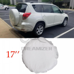 TOYOTA RAV4 17 auto velje tagavararehvi rehvikatted, valged PU nahk 31 32 33 suvised talvekaitse rehvid 17inch