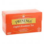 Twinings English Breakfast Tee, 25 teekotti, esmaklassiline must tee, English Classic sarja toode, keskmise tugevusega, rikkaliku maitsega, 50 g