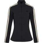 Adidas FW25 Samuel Gui Yang Koosloodud Spacermaterjal Uus Hiina Stiil Vabaaja Triibuline Spordijope Pikkade Varrukatega Naiste Jope HY2130 S white