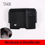 For Ford Ranger -2025 ABS Black Car Armrest Box Front Storage Box Multi functional Storage Box Car Interior Accessories Style F