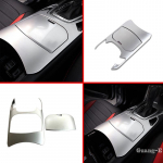 Car Styling Sticker ide Inner Middle Shift Stall Paddle Cup Switch Frame Lamp Trim Armrest For Ford Edge 2015 2016 2017 2018