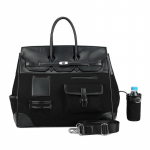 Uus kontrastsed v&auml;rvid nahast ja l&otilde;uendist kott 2025 Kaasaskantav Kuninglik suurus Vaba aja reisitasku &Uuml;he &otilde;la v&otilde;i ristkorpuseline Meeste ja naiste kott 45x24x36cm must