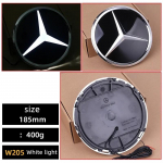 Auto Esiosa Grillitud T&auml;he Embleem LED Valgustusega Logo Valge Valgus Mercedes Benz C117 W204 W205 W213 W253 W166 W176 GLA GLAE jaoks