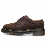 3989 V&auml;ikesed Nahast Kingad Naiste Madalad 5-augulised Ehtne Nahk Brock Graveeritud Meeste ja Naiste &Uuml;marpea Paar Crazy Horse Must &Uuml;ksikud Kingad 35