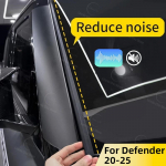 Sealing Strip for Land Rover Defender -2025 A Pillar Sound ulation Strip Front Windshield Modification Accessories Matt black 2pcs