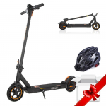 Kukirin S1 Max City E-Scooter 350W, 36V 10.4Ah, 25km/h Max Speed, Rear Suspension, 8 Tires, Foldable Design for Easy Commuting S1Max+Helmet (Split Up)