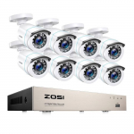 Kit de surveillance - BAZARLAND30 - ZO.SI - 8 cam&eacute;ras - Disque dur 2 To - Vision nocturne infrarouge