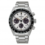 Seiko kell PROSPEX Speedtimer P&auml;ikesetoitega Kronograaf Valge Must 2026 Mudel SBDL125 H&otilde;bedane & Meeste
