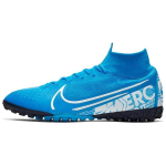 Nike Mercurial Superfly 7 Mugavad ja kerged libisemiskindlad kulumiskindlad jalgpallijalatsid Unisex Sinised Valged AT7981-414 40