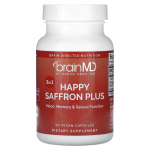 BrainMD, Happy Saffron Plus, 90 k&ouml;&ouml;giviljakapslit
