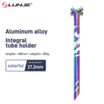LUNJE Jalgratta sadulapost V&auml;rviline MTB sadulapost 27.2 31.6mm Maastikuratta sadula sadulatoru Jalgrattaosad 400MM blue