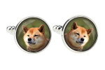 Shiba Inu, Japanese Small Size Dog, Japanese Brushwood Dog - cufflinks, a shirt accessory, a shirt pendant from the Art-Dog brand h&otilde;be