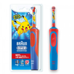 Braun Sumizumi Clean Laste Elektriline Hambahari [Vana Mudel] Oral-B Hambahari, Punane, D12513KPKMB, Lapsed, Pok&eacute;mon