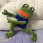T&auml;idisloom Maagiline Ilme Kurb Konn Pl&uuml;&uuml;slelu 45cm Pehme Padi Pepe Kurb Konn Pl&uuml;&uuml;snukk T&uuml;drukud Poisid S&uuml;nnip&auml;ev Kingitused M&auml;nguasjad 45cm