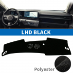 for Hyundai Kona 2024 2025 2026 (Without HUD) Car Dashboard Mat Accessories Sunshade Protective Carpet Dash Pad Dashmat LHD Black