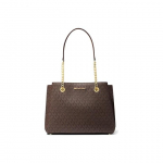 Michael Kors Mk Teagen Monogrammiga L&otilde;uendist ja Nahast Koti Kotid Naiste kott Pruun 35S0GXZS7B-BROWN Basic Set (Bag+Dust Bag)