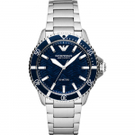 Emporio Armani Diver Sinine H&otilde;bedane Roostevabast Terasest K&auml;ev&otilde;ru Meeste Mehaaniline Automaatne Kell AR60059 sinine