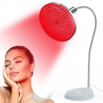 Punase tule teraapia kehale, 660 nm s&uuml;gavpunase tule teraapiaseade alusega, LED-punase tule lamp n&auml;ole, nahale, lihasvalu leevenduseks, nahahooldus kodus.