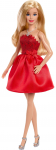 Barbie Mattel 80. aastap&auml;eva rubiinpunane t&auml;histamine Blondi mood kannab punast kleiti h&otilde;bedaste kingadega ja Nukk. kaelakee. Kogujam&auml;nguasi.