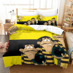 Kawai Lucky Luke Voodipesu Komplekt &Uuml;he Twin T&auml;is Kuningas Suurused M&otilde;&otilde;tmed Voodipesu Komplekt T&auml;iskasvanu Poisi Magamistuba Tekikoti Komplektid 3D Anime Voodilina 135*200cm Eu-Single