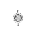 Pandora t&auml;hega graveeritud sterlingh&otilde;bedast s&otilde;rmus Naiste s&otilde;rmus 190912CZ Box,54