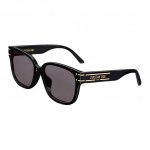 Dior Signature S7F Ruudukujulised P&auml;ikeseprillid Kirjade Kaunistusega Unisex P&auml;ikeseprillid Must DSGTS7FXR-10A0 Basic Packaging-Eyeglass Case+Box