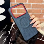Nothing Phone 4a Pro jaoks &Uuml;mbris Magnetiline Nailonist Kootud Matistatud Nahast Nahas&otilde;bralik Tagumine Kate Kaitserauaga Nothing Phone (4a) Pro