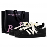 Adidas Originals Superstar 2 Pearl Love Madalad Rula Kingad Unisex Must Valge JI0079(Meeskond144-) 41⅓