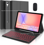 Samsung S11 Tahvelarvuti &Uuml;mbris: A11+ Bluetooth-klaviatuur, S10 Lite magnetiline taustvalgustus, pliiatsihoidik, A9+ &uuml;hilduv Samsung A11 Plus 11" SM-X230/X236