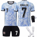 2024 Portugal Ronaldo Jalgpallis&auml;rk, Laste Spordir&otilde;ivad, Pol&uuml;ester, Mitmev&auml;rviline 100-110 CM