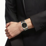 CASIO G-SHOCK seeria veekindel 50 meetrit Kvarts terasest rihm meeste k&auml;ekell must sihverplaat MTP-B145SG-1AV must