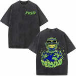 R&auml;ppar Feid Ferxxo Vintage Pesuga T-s&auml;rgid Meeste Harajuku Kvaliteetsed T-s&auml;rgid &Uuml;lem&otilde;&otilde;dulised Puuvillased s L&uuml;hikeste Varrukatega T-s&auml;rk Unisex S
