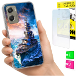 Kaitse&uuml;mbris Motorola Moto G06 / G06 Power jaoks &Uuml;mbris Case Tagak&uuml;lg&uuml;mbris + Klaas