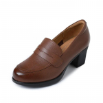 Ehtne Nahk Naiste Kingad Mood Mugavus Ehtne Lehma Nahk Slip-On Mokassiinid Naised S&uuml;gava Suuga Kontsad Kingad Daami Kontoripumbad 35