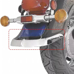 Parim Tagumise Porilaua Ots Sobib Suzuki Boulevard C50B 05-08 Intruder Volusia VL800 01-04 Silver Plating