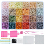 Kuumliimip&auml;rlite komplekt 2,6 mm minip&auml;rlid 144 v&auml;rvi k&otilde;ik-&uuml;hes komplekt alustalade, minirauduse, pintsettidega Pikslikunst DIY k&auml;sit&ouml;&ouml;komplekt t&auml;iskasvanutele