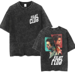Paper Street Fight Club Vintage Pesitud T-s&auml;rgid Meeste Mood 100% Puuvill L&uuml;hikeste Varrukatega T-s&auml;rk Klassikalised Gooti R&otilde;ivad T-s&auml;rgid M black