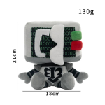 22cm Surma suretaja Killdroid Badware pehmem&auml;nguasi t&auml;idisega m&auml;nguasjad Killdroid pehmed nukud dekoratsioonipadi lisatarvik s&uuml;nnip&auml;evaks j&otilde;ulukingitused gray