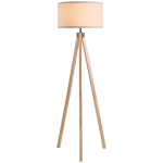 Kolmjalgne p&otilde;randalamp Skandinaavia stiilis Maksimaalselt 40 W. H&auml;mar. 45L x 45W x 152H cm M&auml;nnipuit Linane Beež 45 x 45 x 152 cm beež